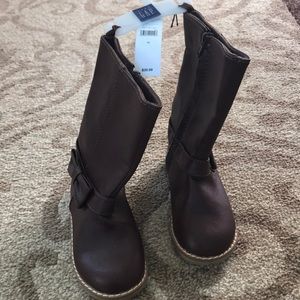 Little Girl GAP Brown Boots Size 10